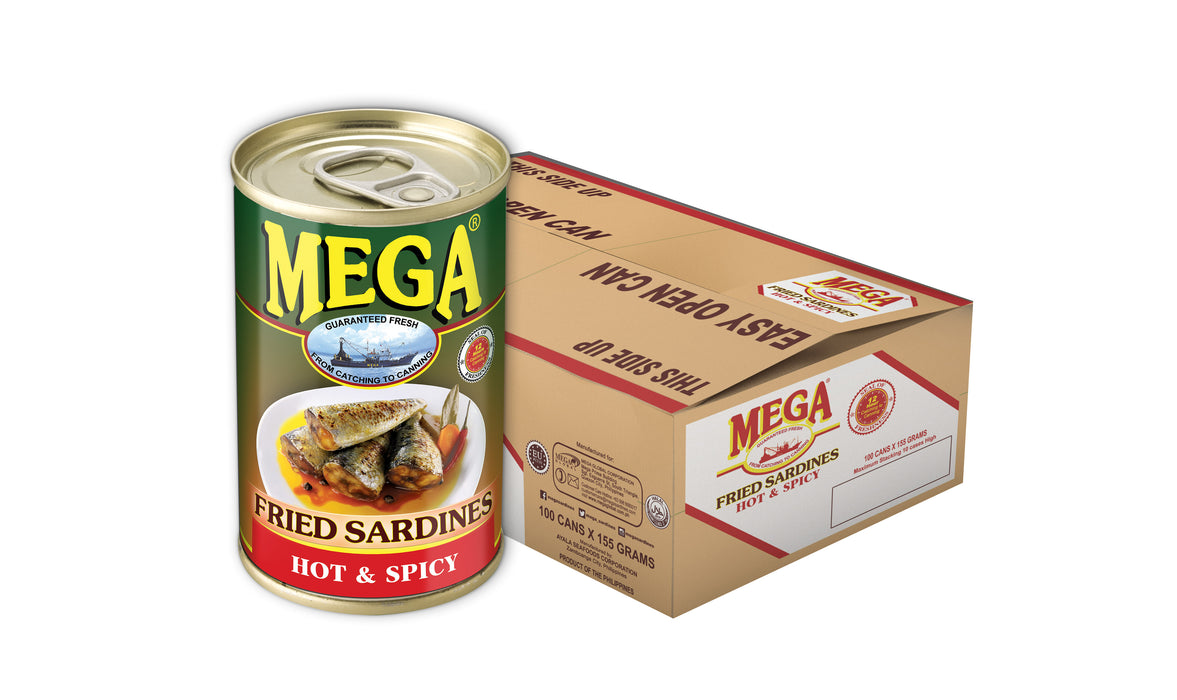 Mega Fried Sardines in Hot and Spicy 155g x 100