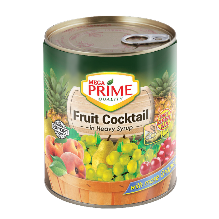 Mega Prime Fruit Cocktail Regular In Heavy Syrup 850g