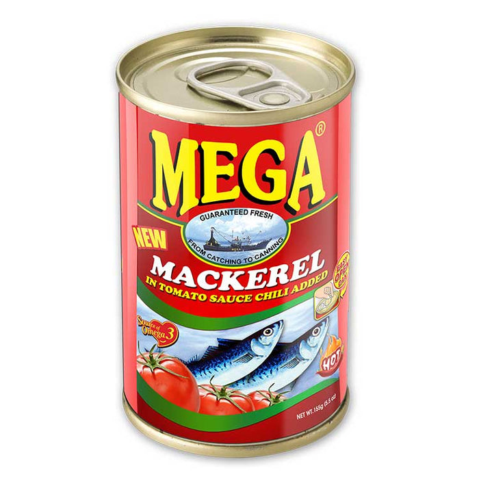 Mega Mackerel in Tomato Sauce w/ Chili Added 155g