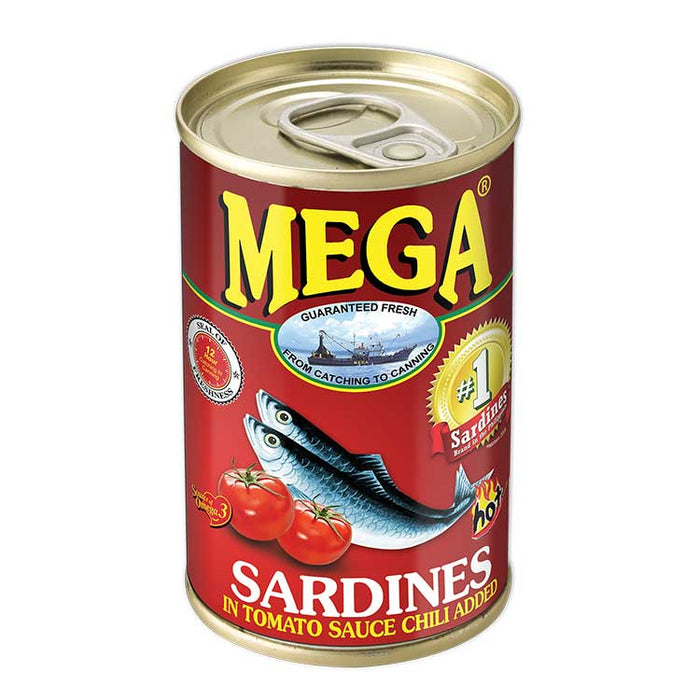 Mega Sardines in Tomato Sauce W/ Chilli 155g