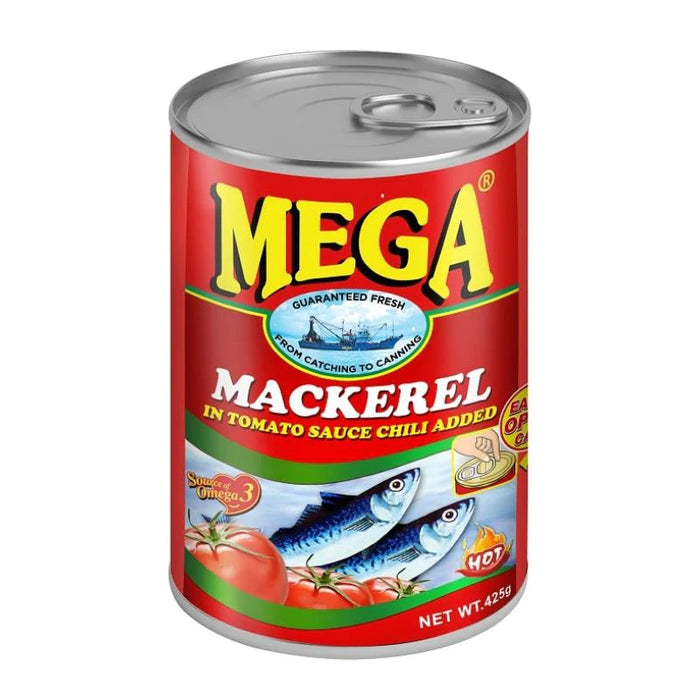 Mega Mackerel in Tomato Sauce w/ Chili Added 425g