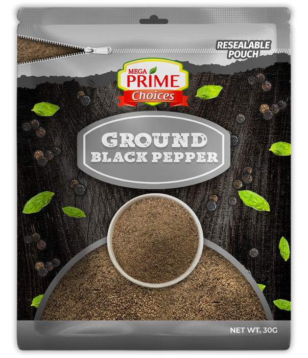 Mega Prime Choices Ground Pepper 30g