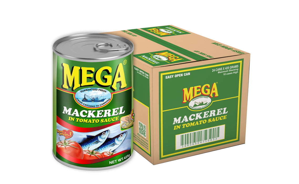 Mega Mackerel in Tomato Sauce 425g x 24