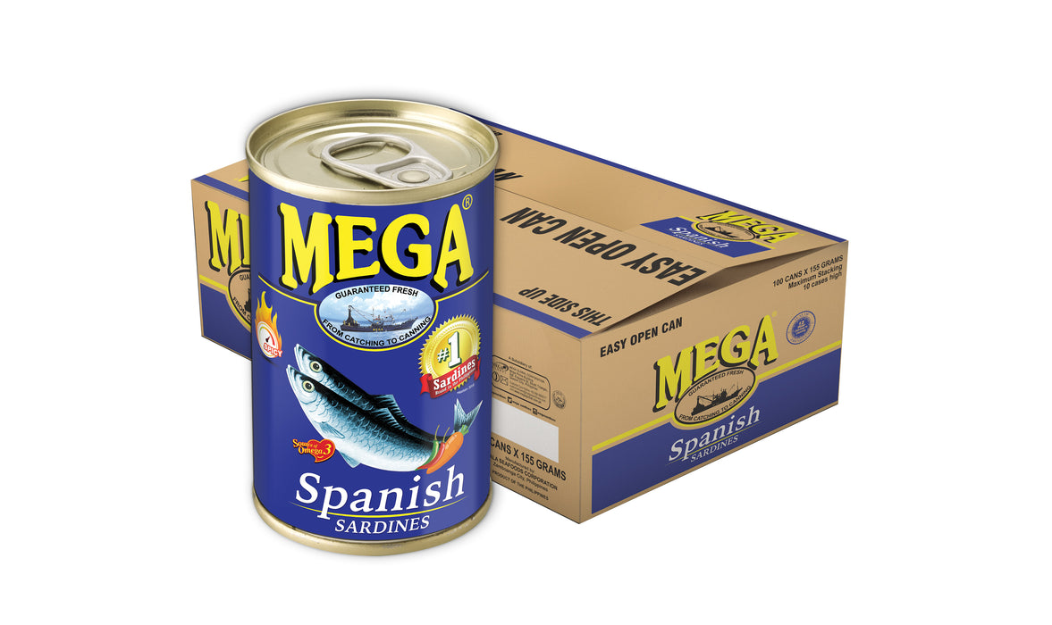 Mega Sardines in Spanish Style EOC 155g x 100