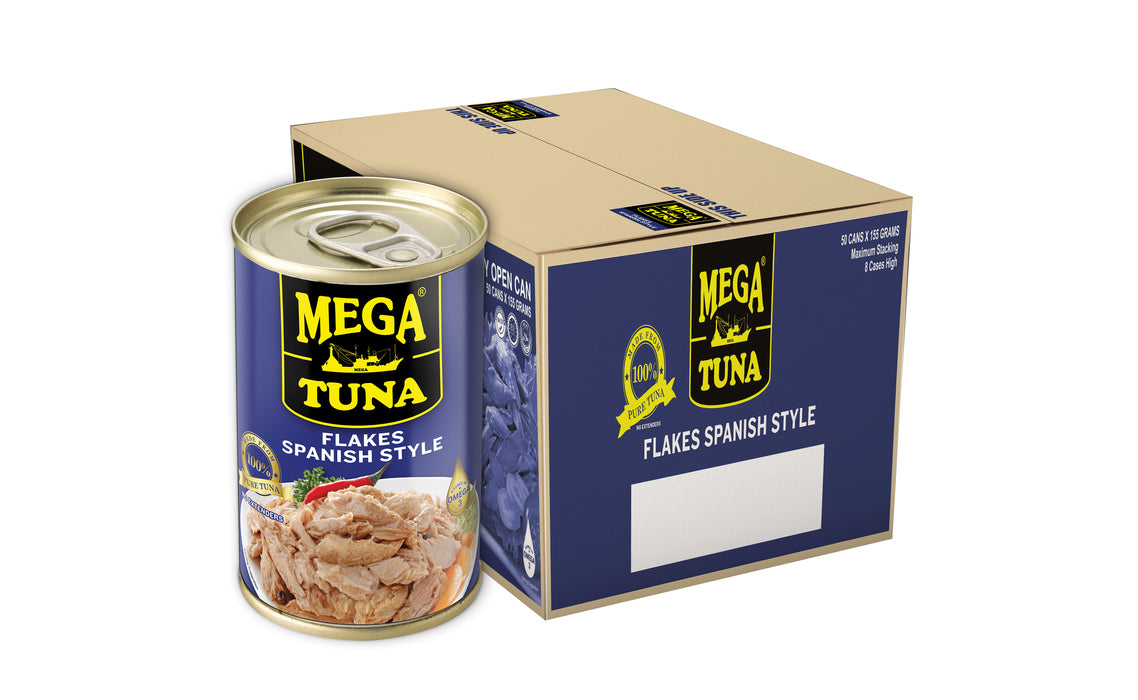 Mega Tuna Flakes Spanish Style EOC 155g x 50
